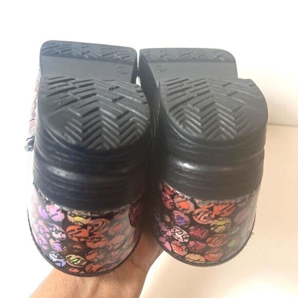 Dansko Women's EU 41 US 10.5 Multicolor Leather Slip On Clogs Work Comfort Shoes - Picture 8 of 10